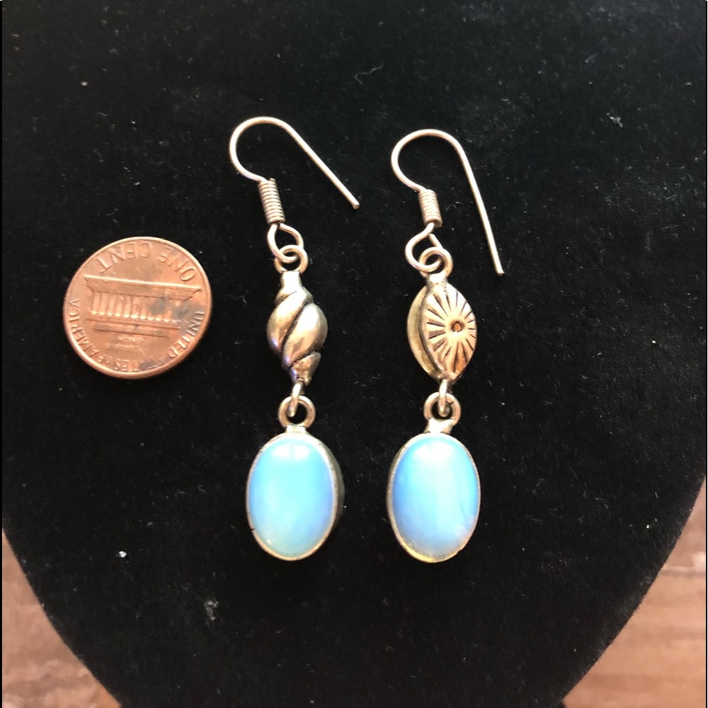 Opalite earrings and real Silver